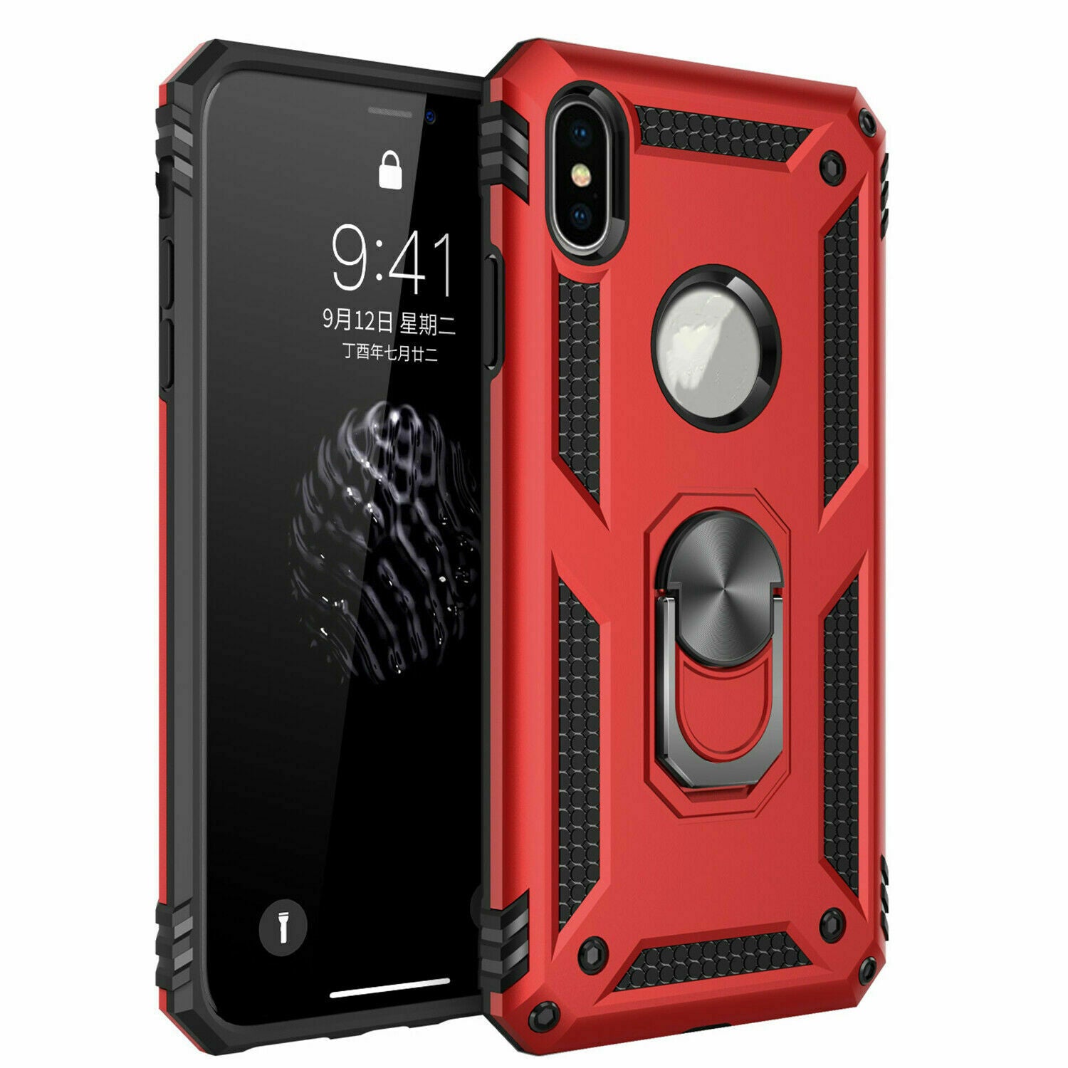Coque Anneau Hybride pour iPhone X / iPhone XS Coque Anneau Hybride pour iPhone X / iPhone XS